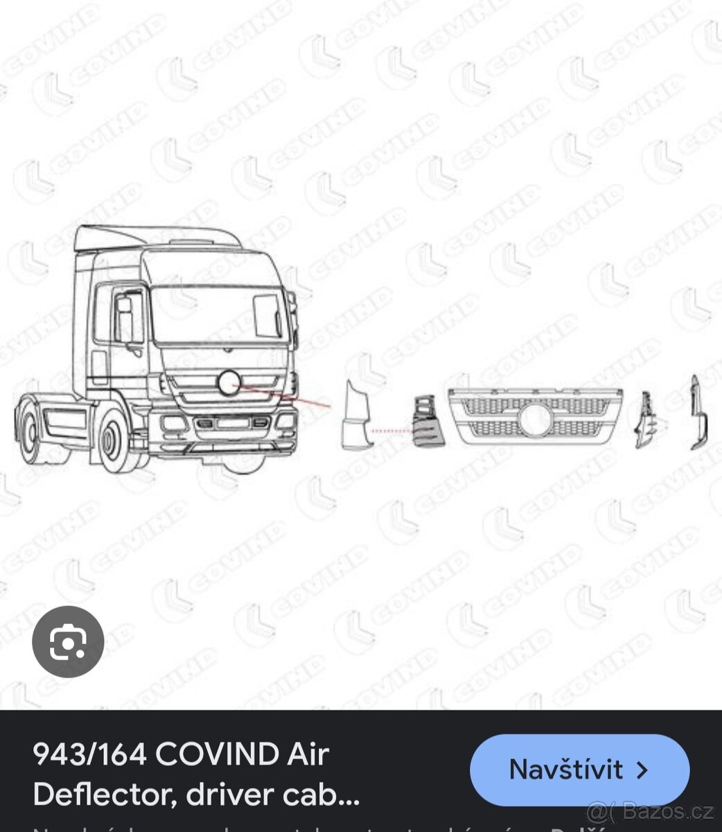 Deflektor MB Actros 08- P. - 2