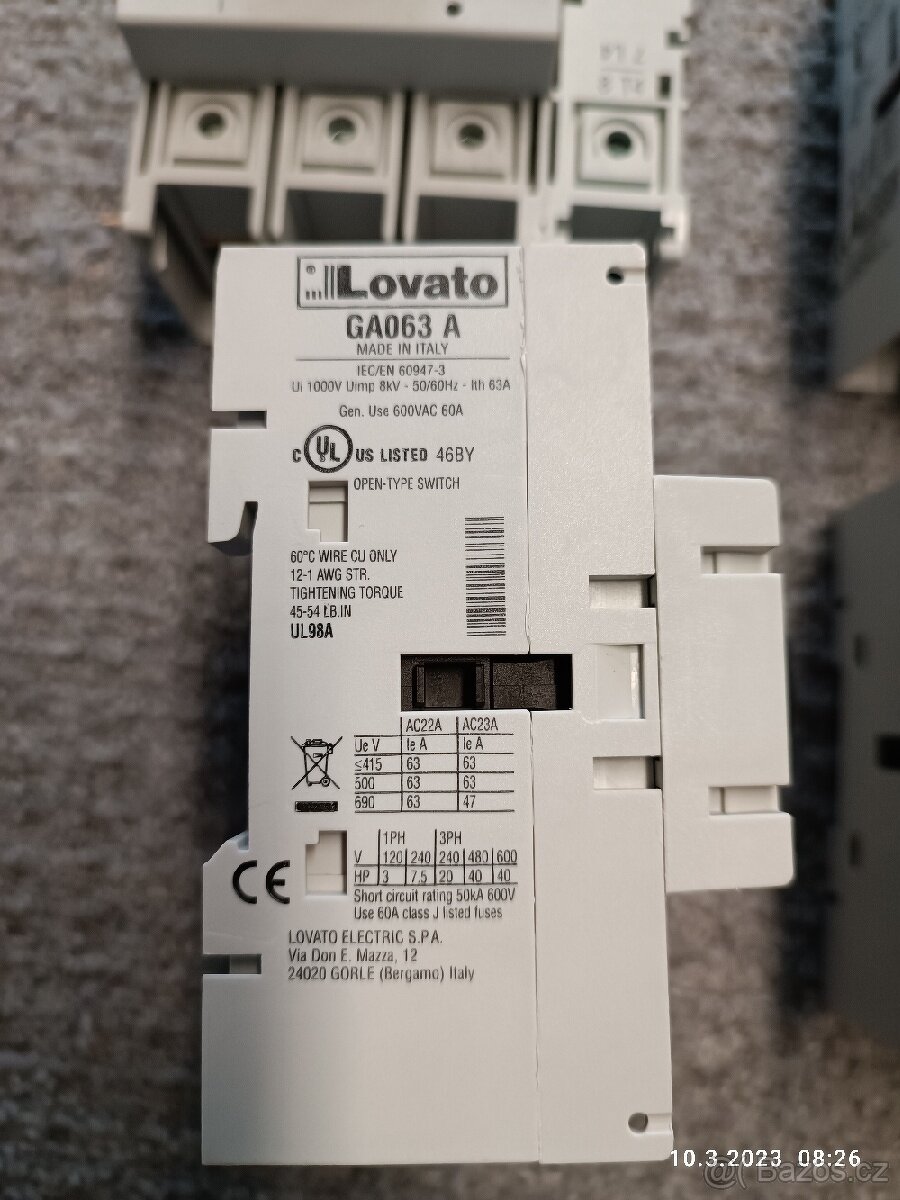 Lovato GA063A + GAX42 063A - 2