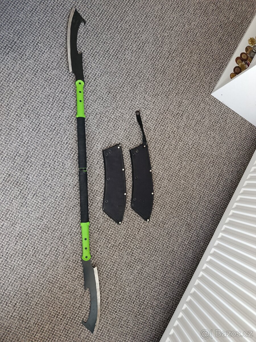 Zombie Spear dvojitá postapo mačeta - 2