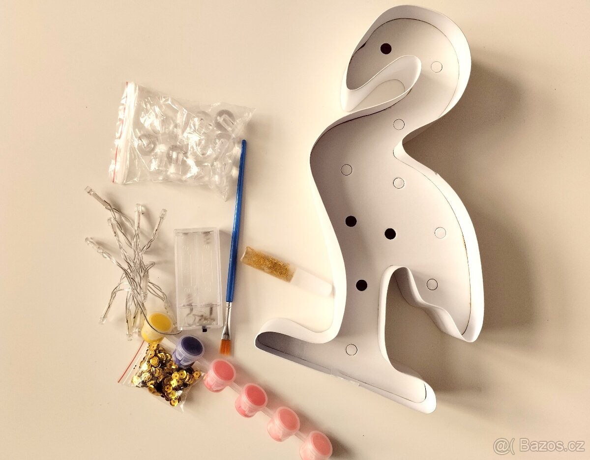Decor light plameňák pro tvořivé slečny - 2