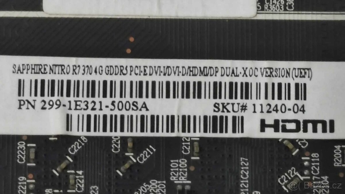 R7 370 Nitro OC 4GB GDDR5 256 bit. 6pin DP HDMI DVI-I DVI-D - 2