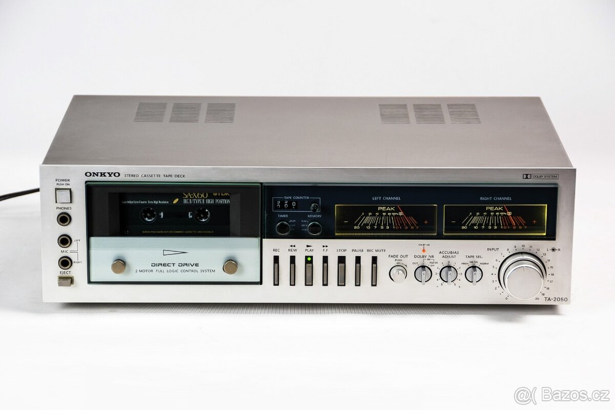 ONKYO TA-2050 / stříbrný japonský direct drive tapedeck - 2