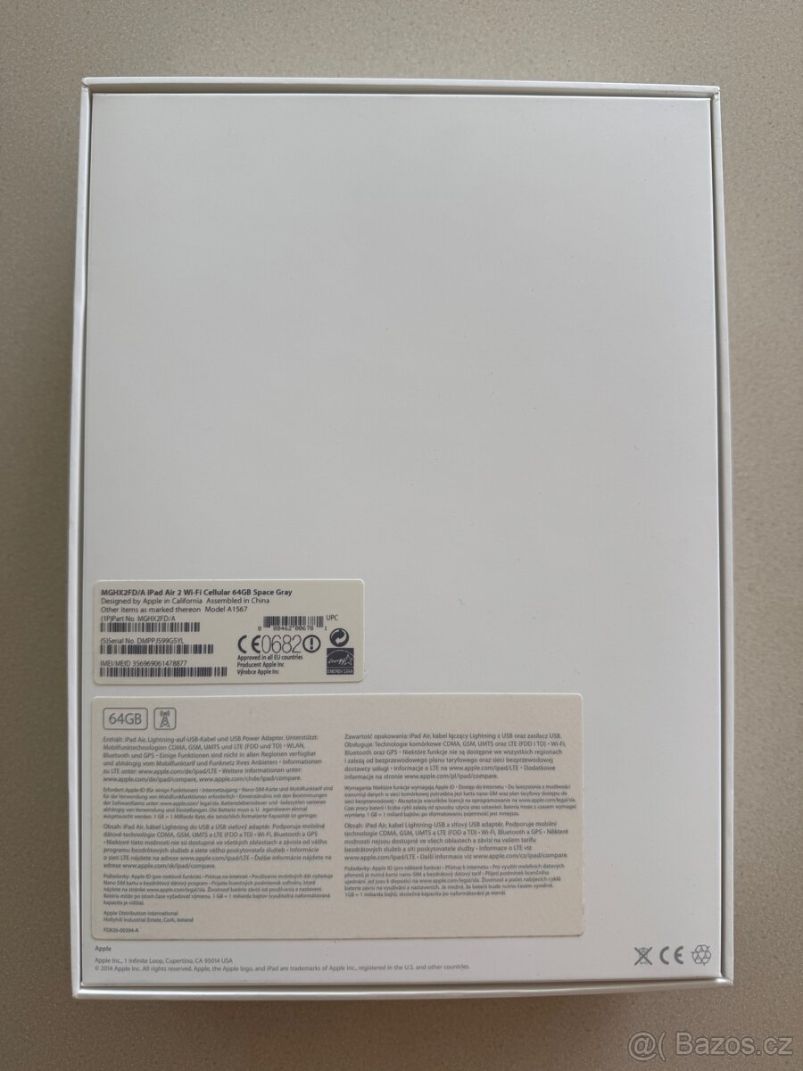 Apple iPad Air 64GB WiFi + Cellular - 2