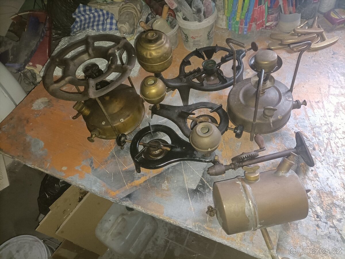 Retro hořáky mosaz - 2