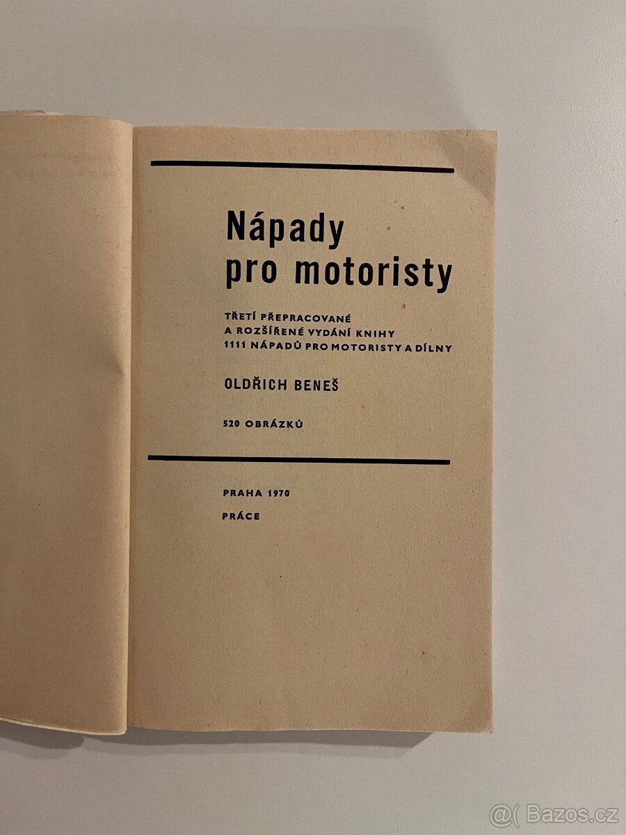 Nápady pro motoristy - O. Beneš - 2