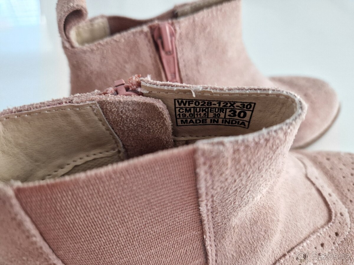 Kožené kotníkové boty vel. 30 - 2