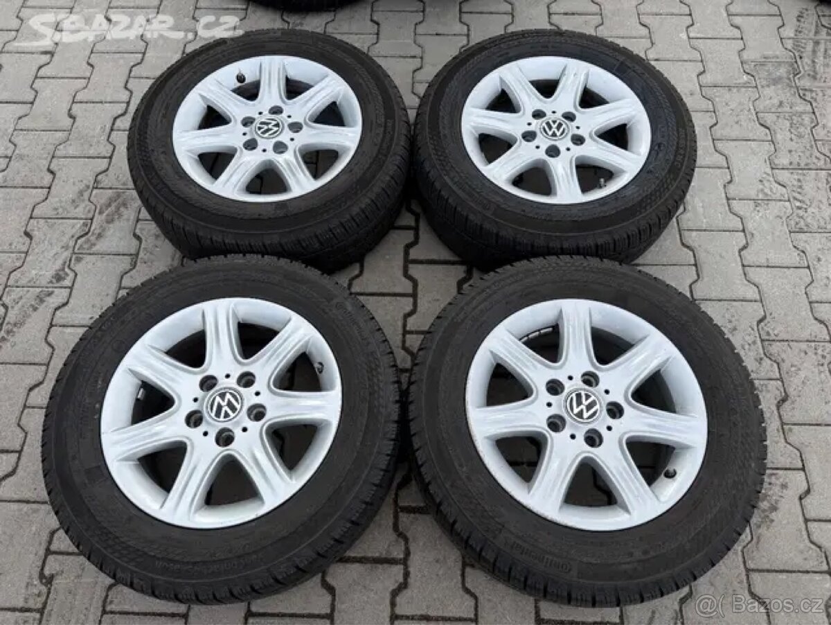 4x al kola 5x120 16 + pneu zimní 215/65 R16C - 2