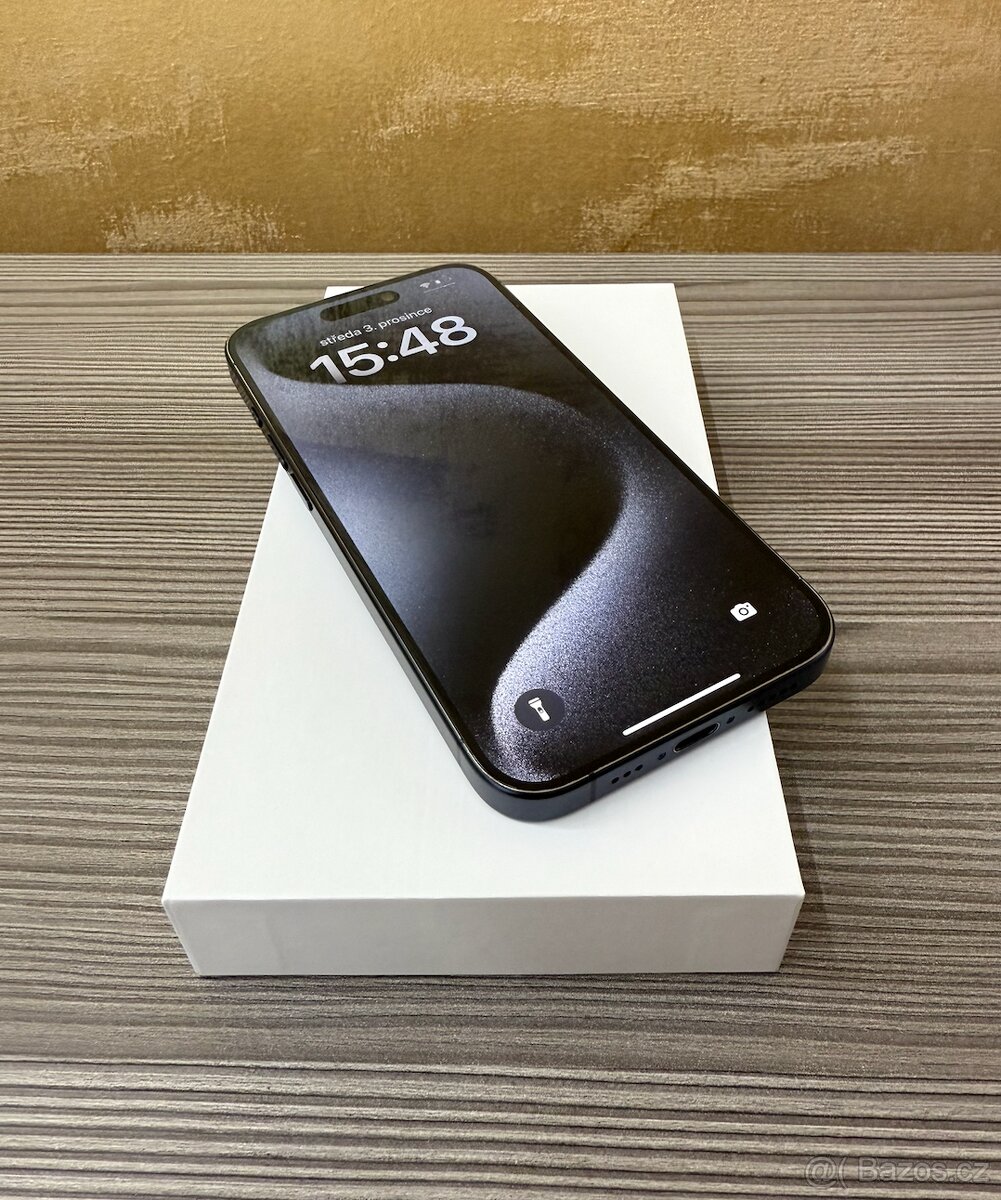 Apple iPhone 15 Pro 128GB Modrá, baterie 100% - 2