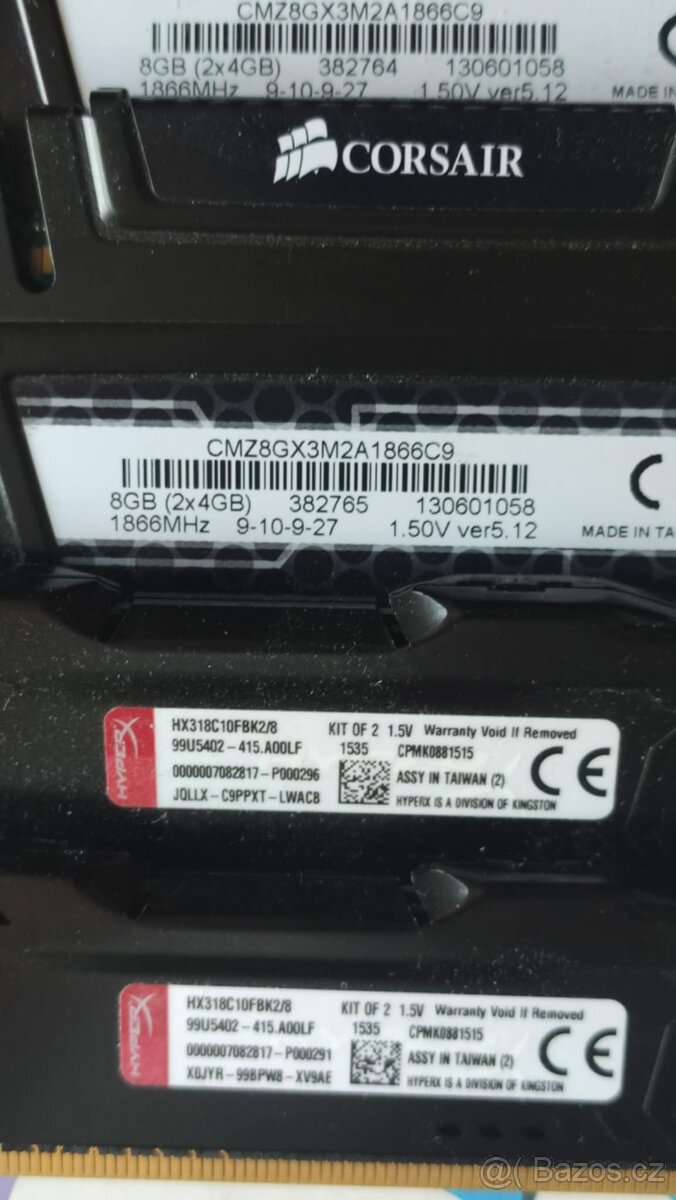 4x4GB 16GB DDR3 1866 - 2