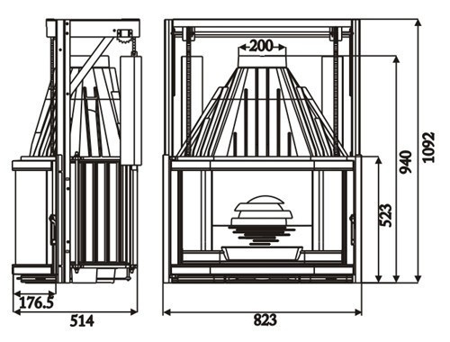 Krbová vložka litinová LAUDEL 850 - 2