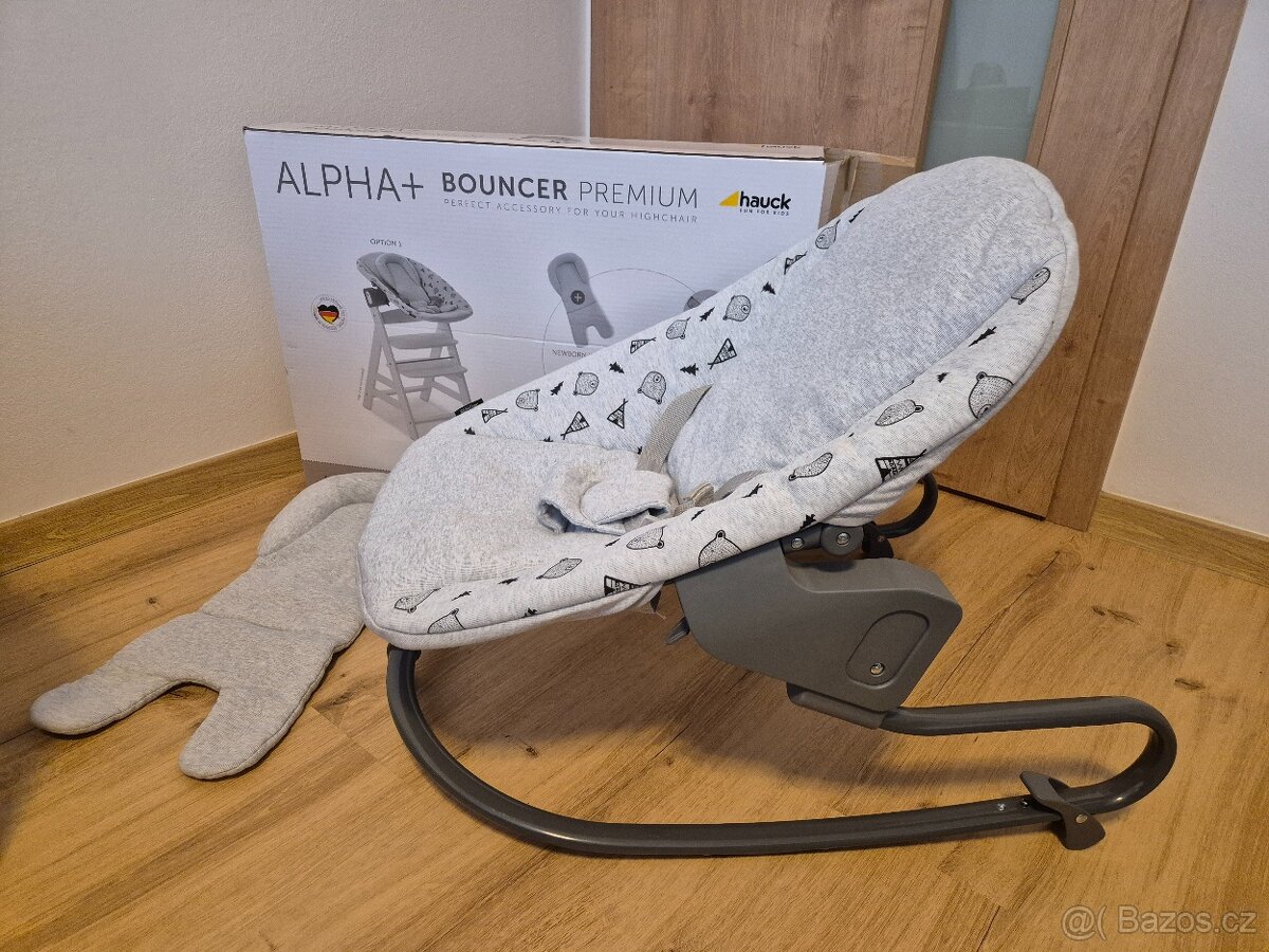 Lehátko Hauck Alpha+ Bouncer Premium 2v1 - 2