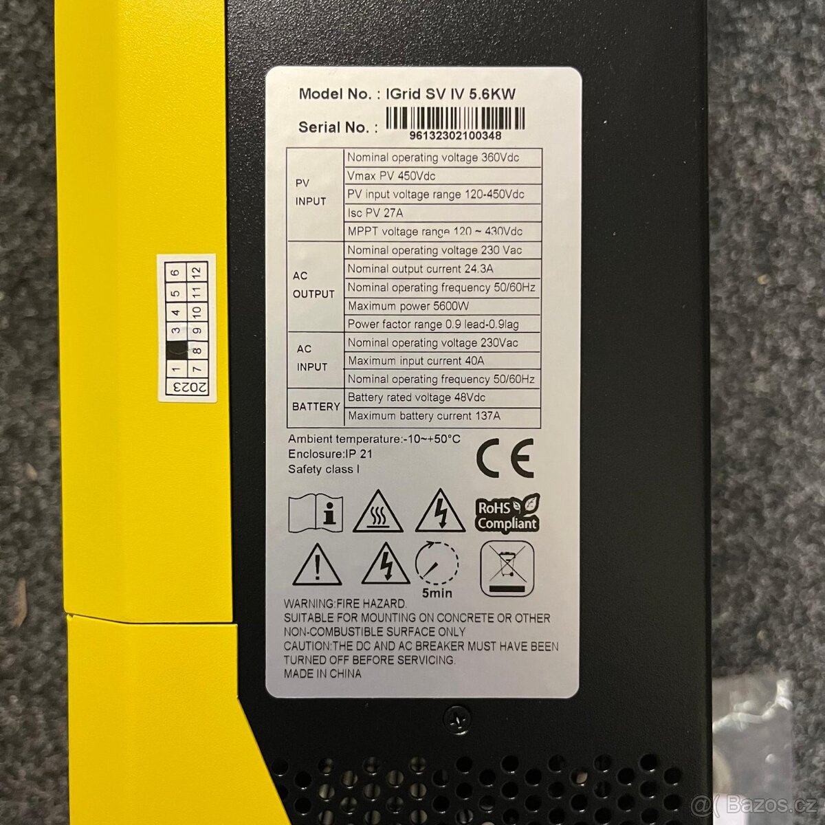 Solární střídač / měnič Easun Power 5.6KW - 2