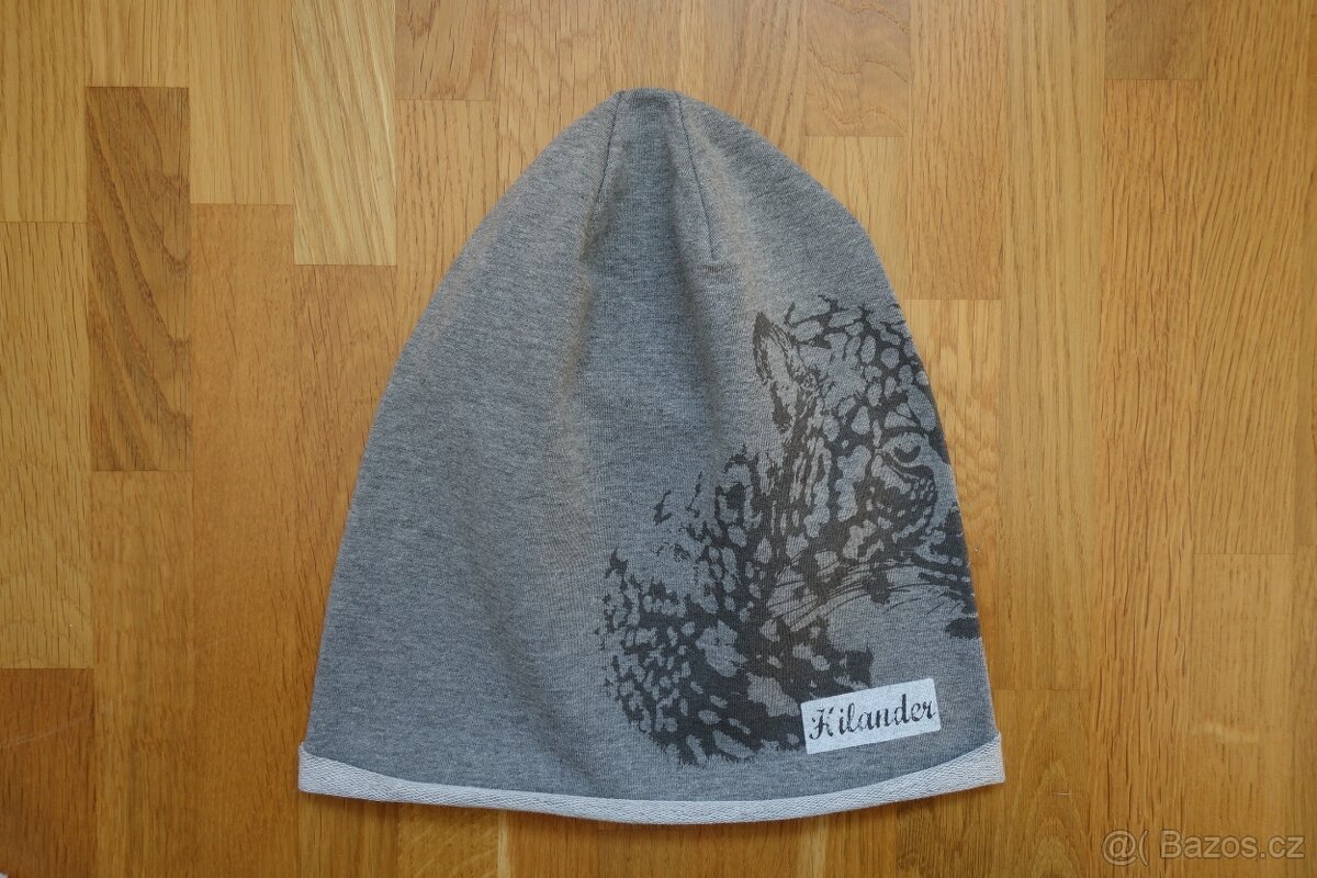 N.O.V.Á šedá dívčí jarní čepice vel. 56 - 2