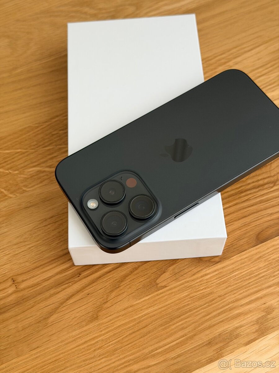 iPhone 15 Pro 128GB Black Titanium 89% TOP stav - 2