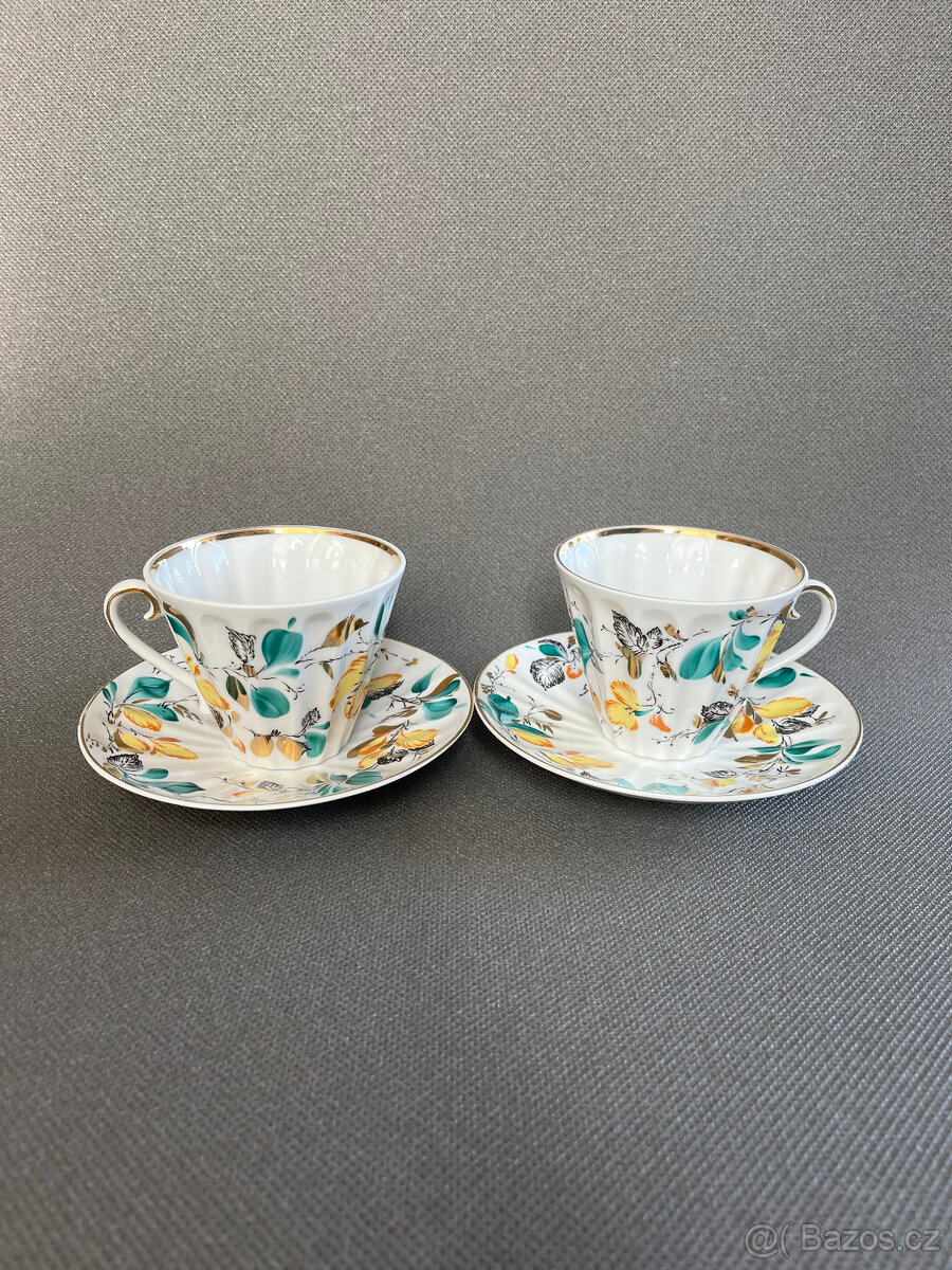 2x šálek s podšálkem Listy 180ml, LFZ Lomonosov - 2