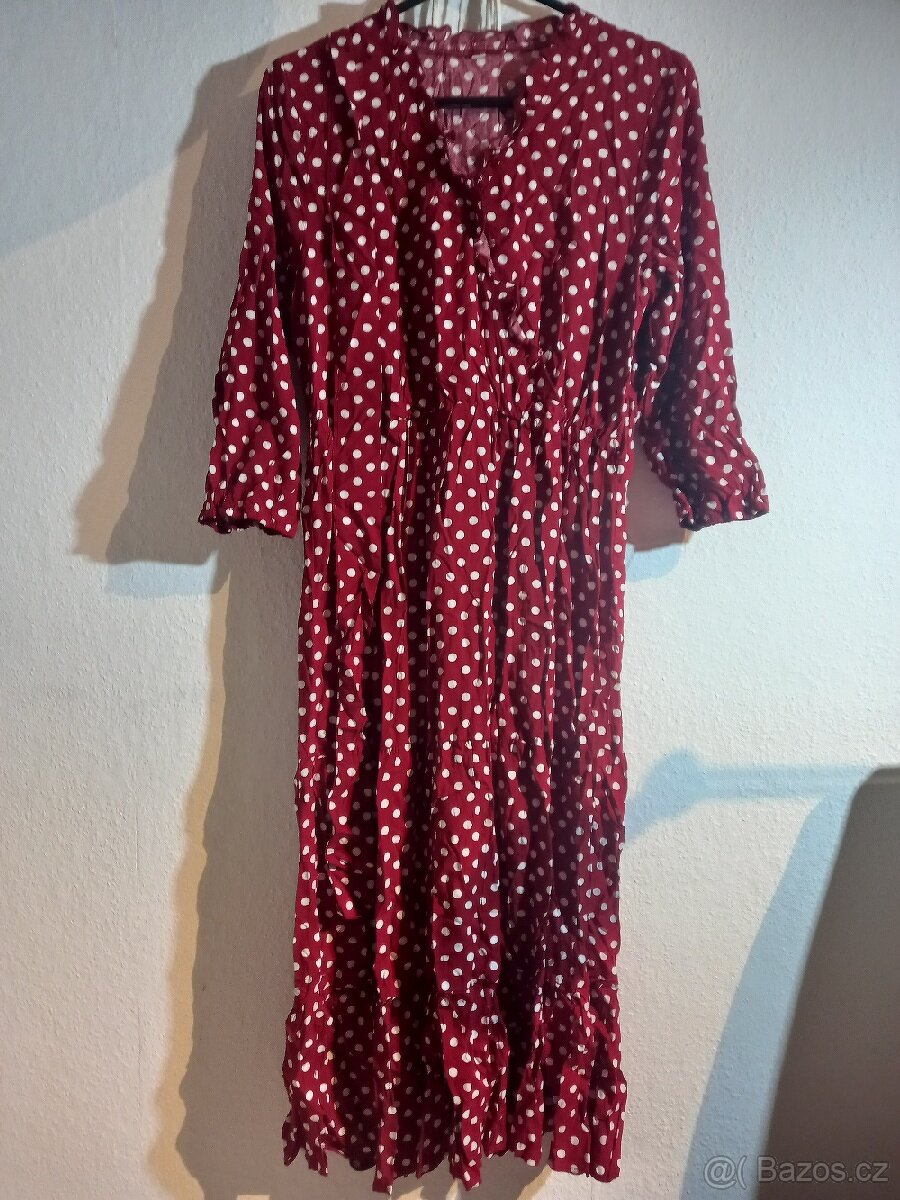 Dámské šaty letní s páskem, vel. M - 2