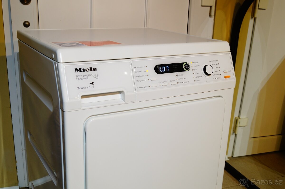 Sušička Miele T8867WP EcoComfort na 8 kg - 2