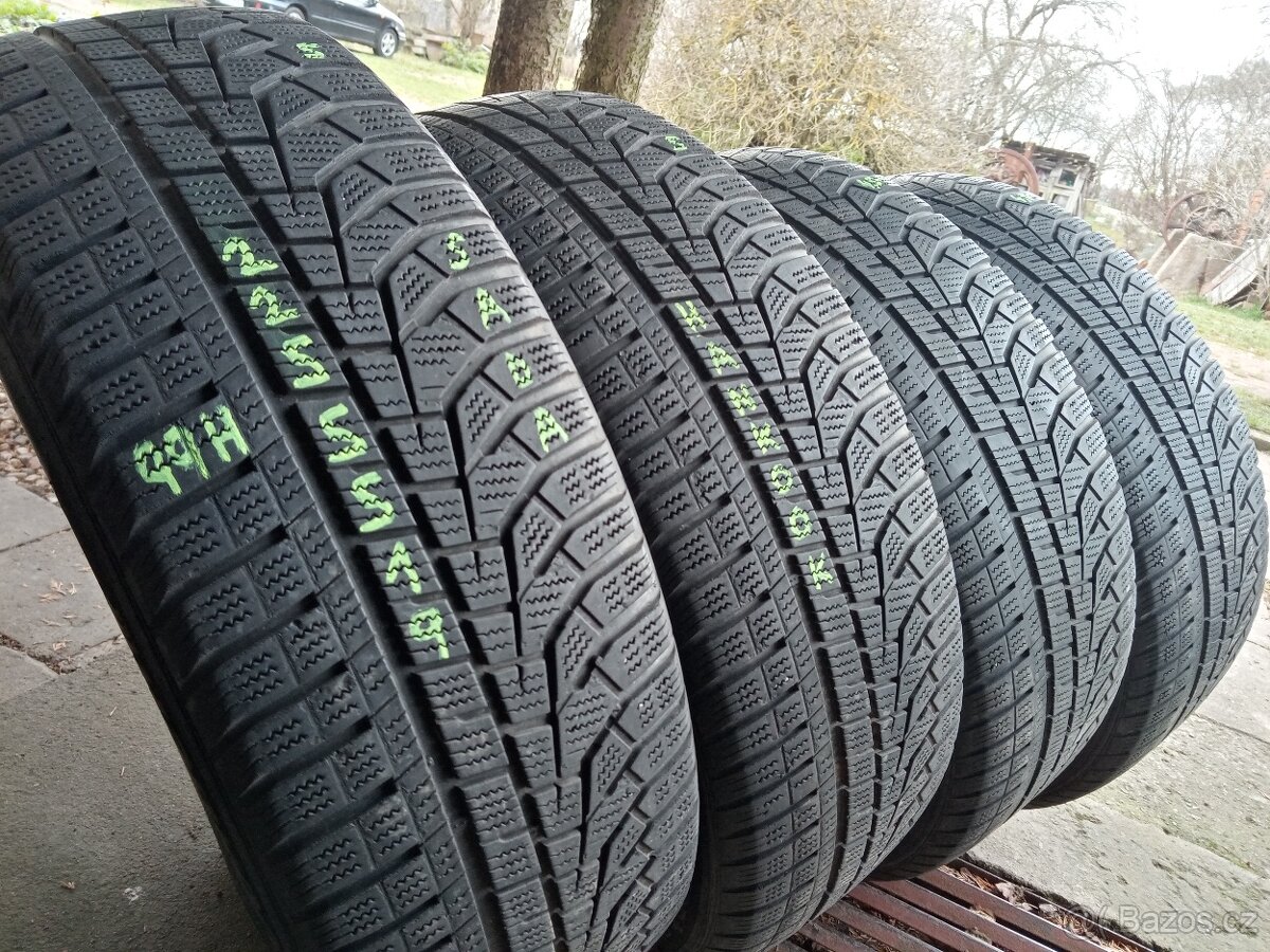 Zimní pneu 4kusy 225/55/19 vzorek 70% HANKOOK - dobírka - 2