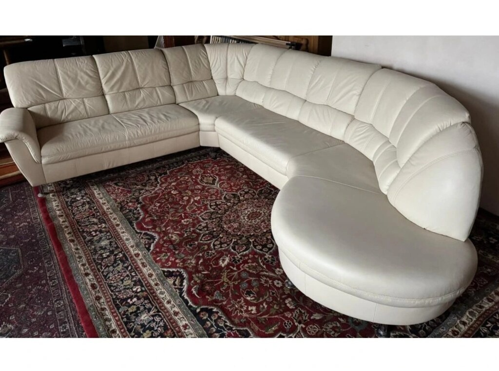 Rohová kožená sedací souprava, 3302 - 2