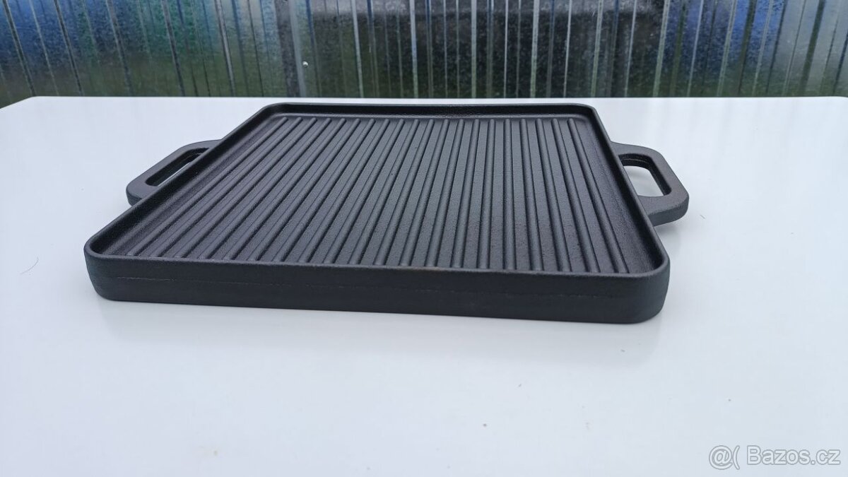 Litinová grilovací deska - 30x30cm - 2