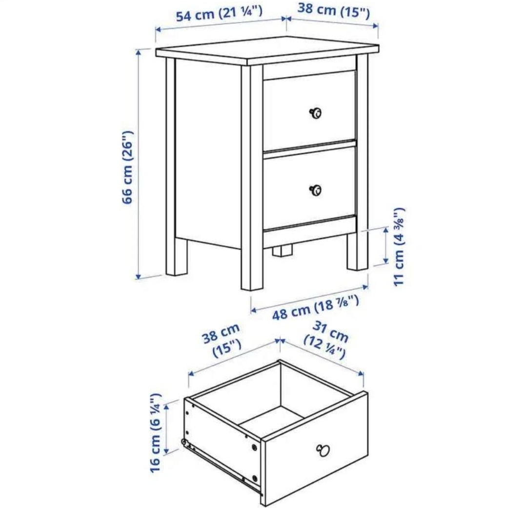 IKEA noční stolek Hemnes - 2