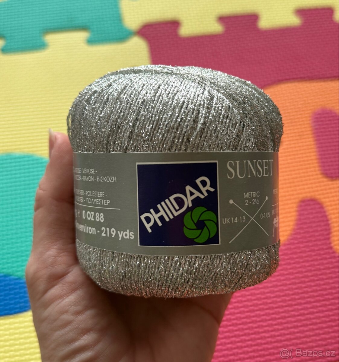 Pletací příze stříbrná - 2