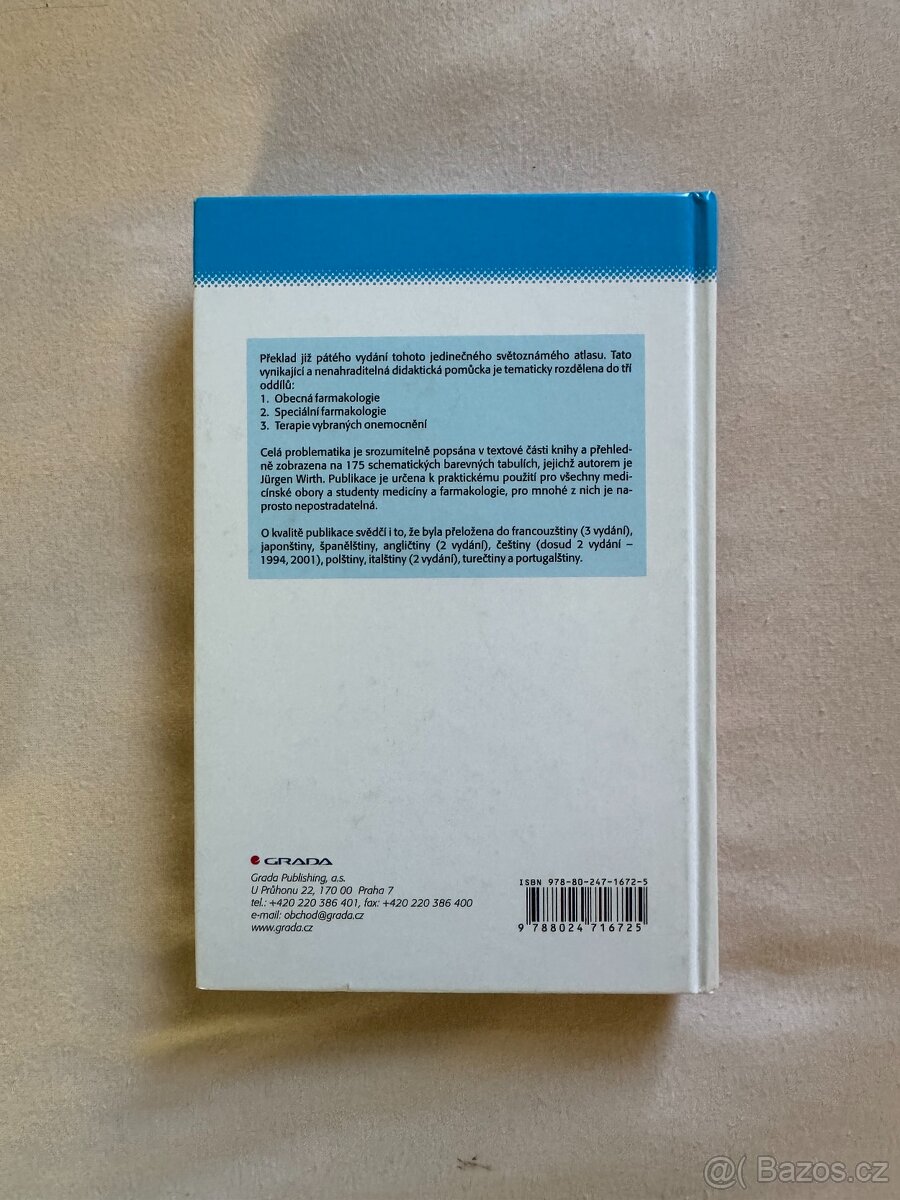 BAREVNÝ ATLAS FARMAKOLOGIE 5.vydání - Lüllmann, Mohr, Hein - 2