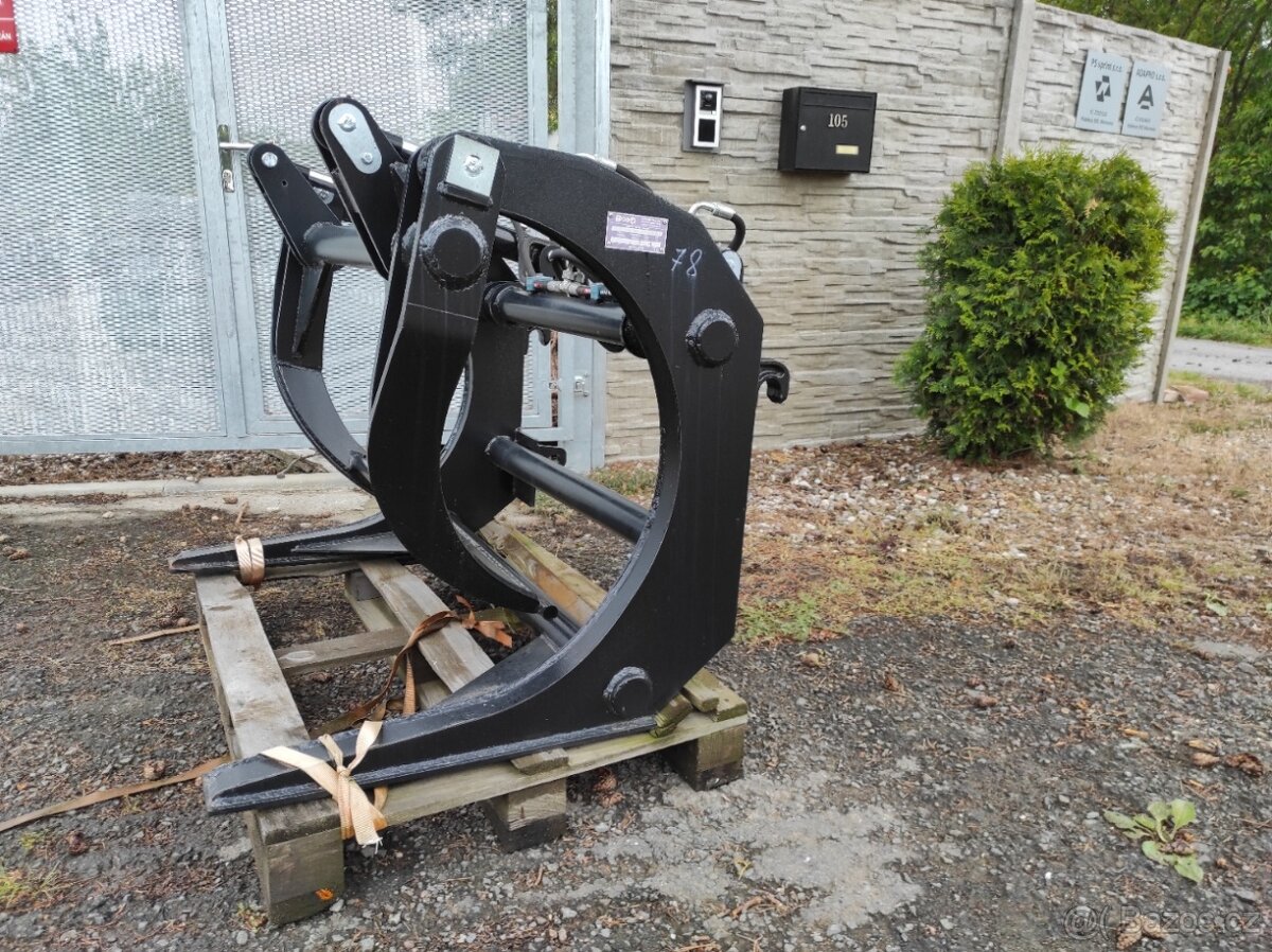 Drapák na dřevo tři zuby, uchycení euro - 2