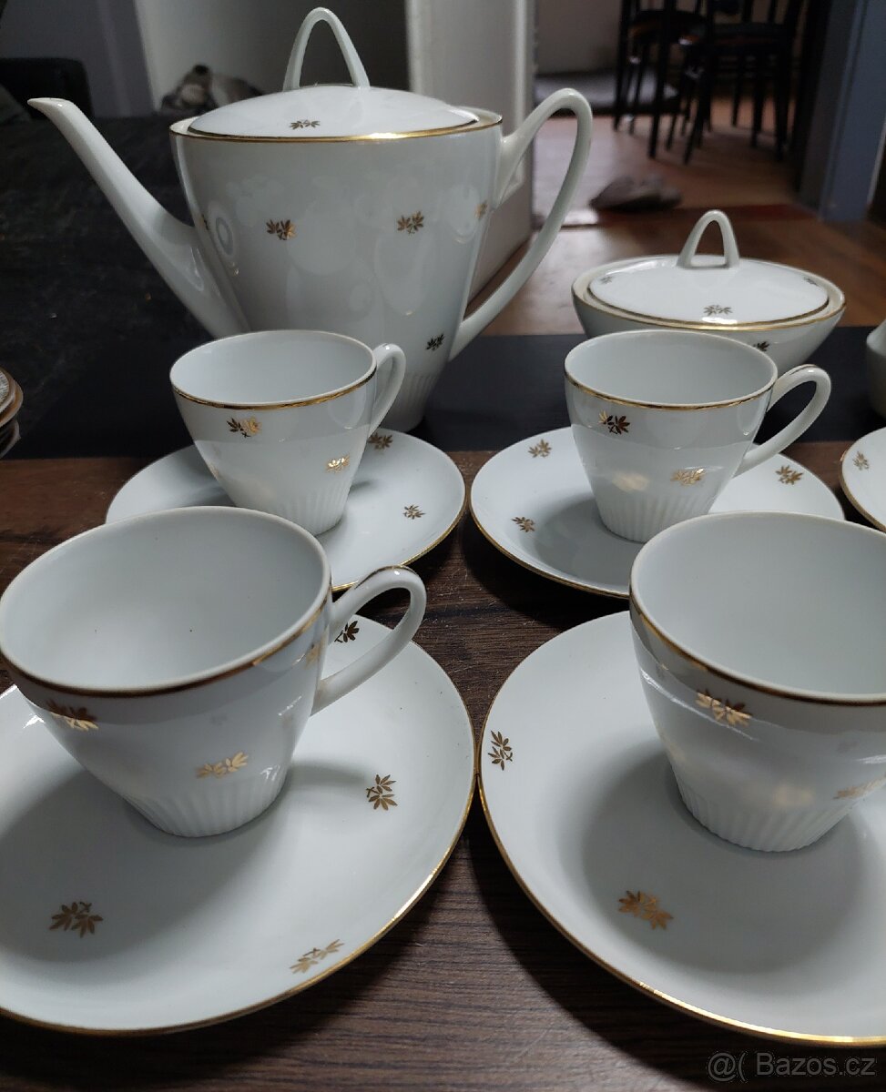 Čajová porcelánová souprava-Československo - 2