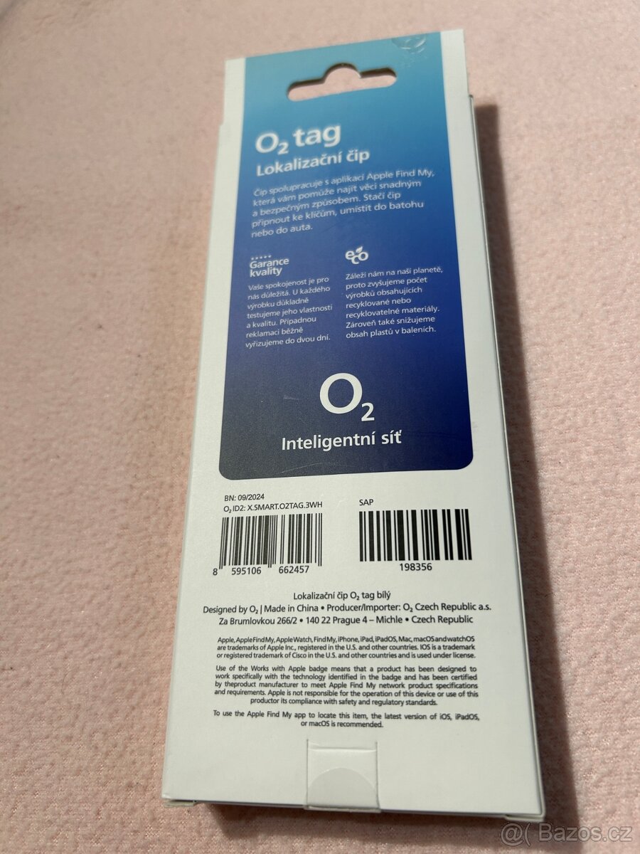 Nové 3ks lokalizační čipy O2 tag pro Apple - 2