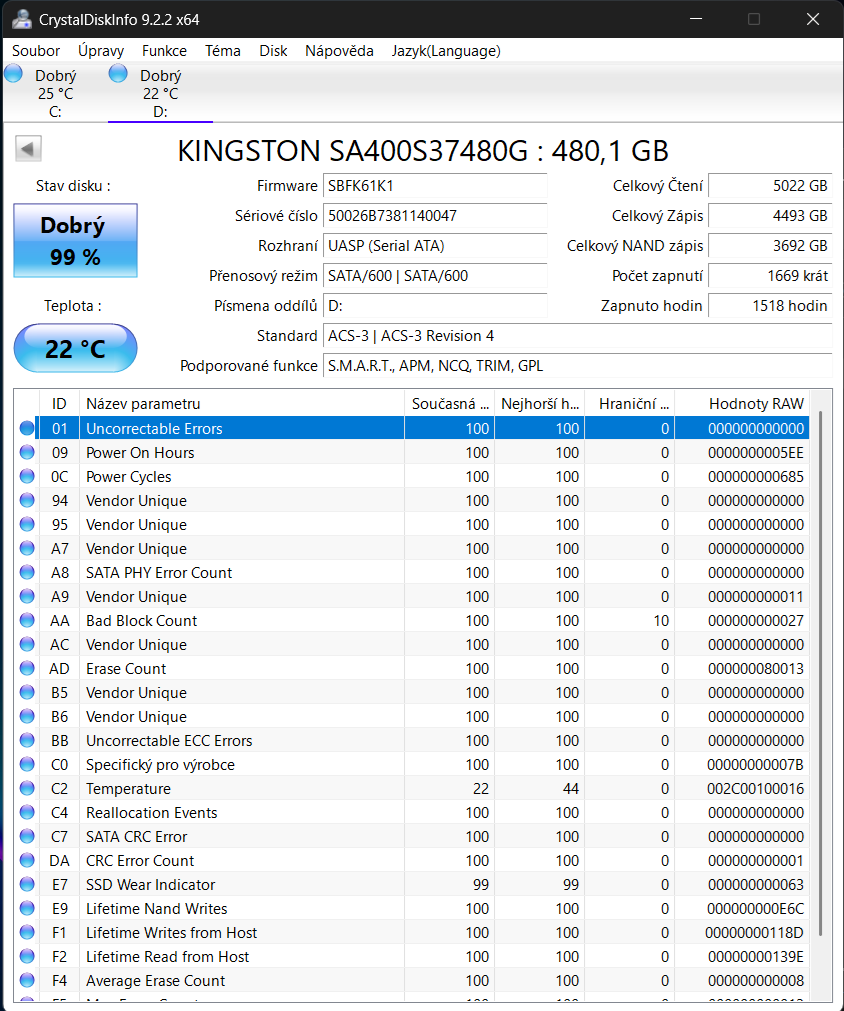 SSD Kingston A400, 480 GB - 2