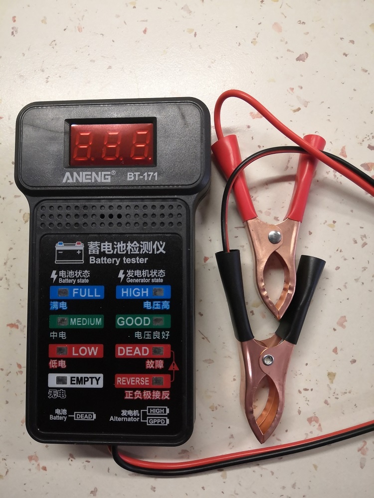 Tester autobaterie a alternátoru BT 171 - 2