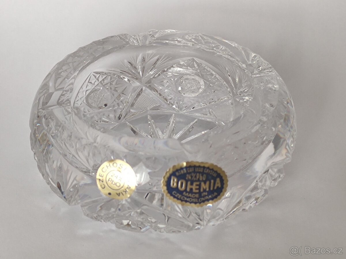 Starý popelník Bohemia Crystal Czechoslovakia, pošta 75.- - 2