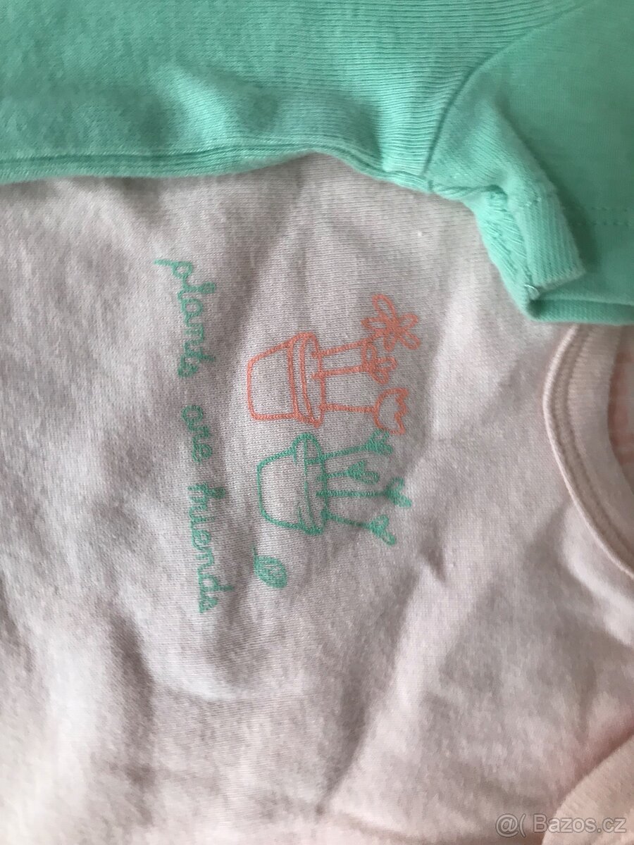 2x Body krátký rukáv, vel 62 - 2