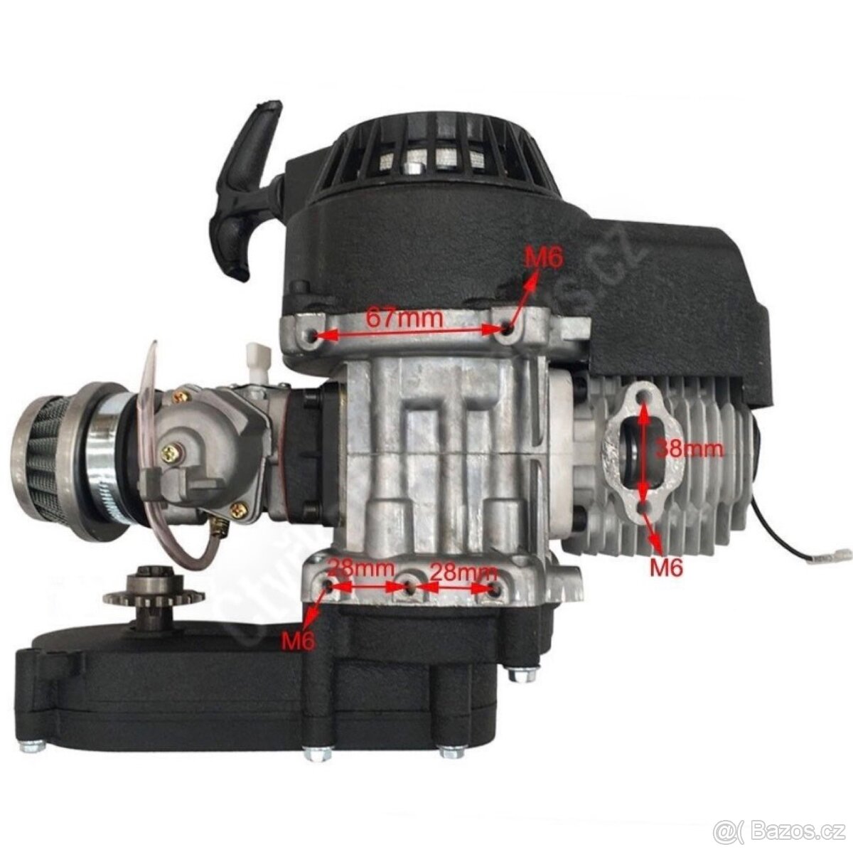 Kompletní motor 49ccm pro minicross - 2