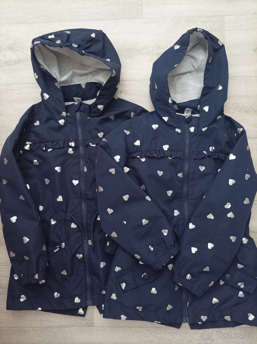 Dětské jarní/podzimní bundy vel. 128 - 2