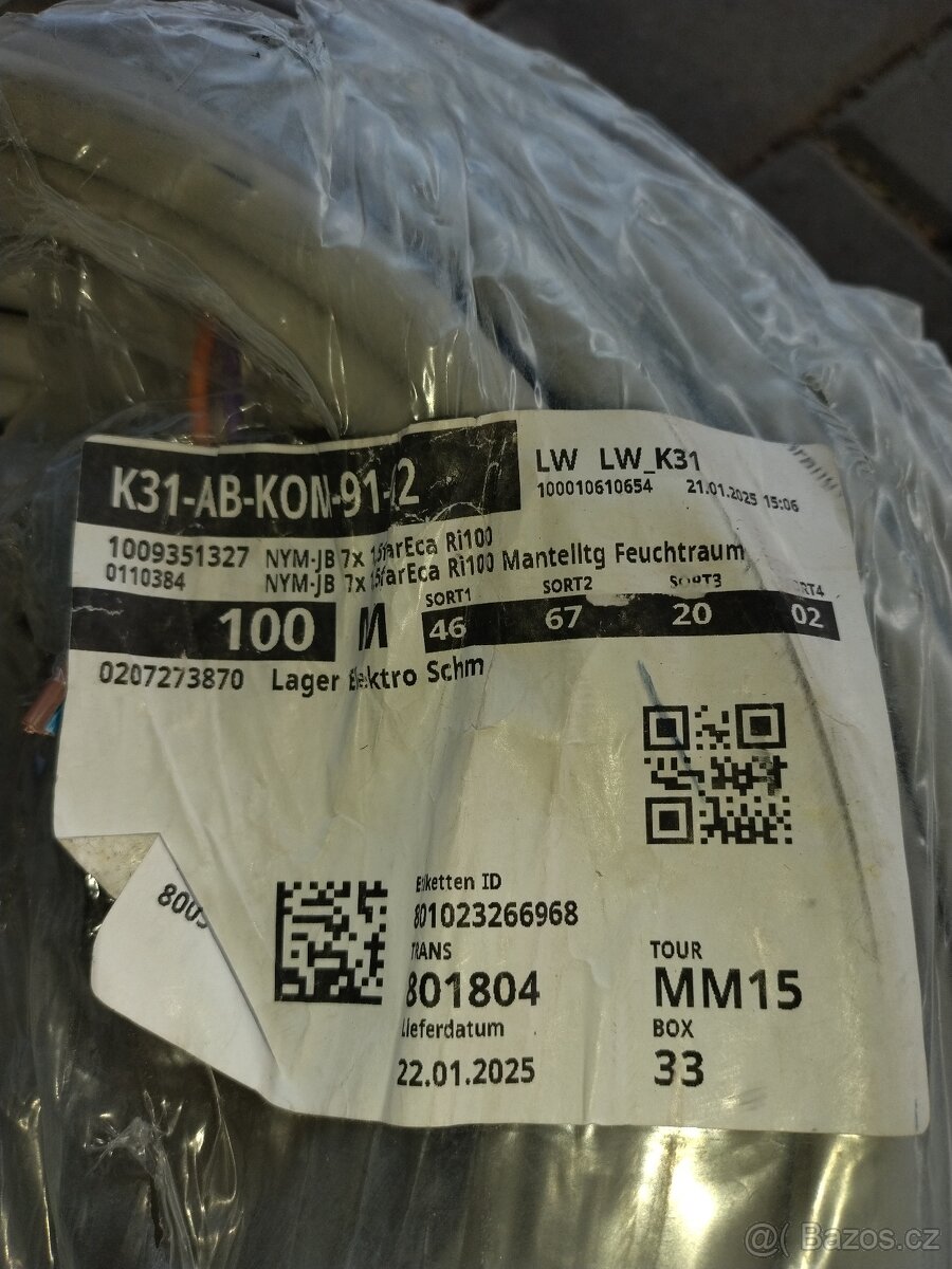 Kabel cyky 7x1,5 - 2