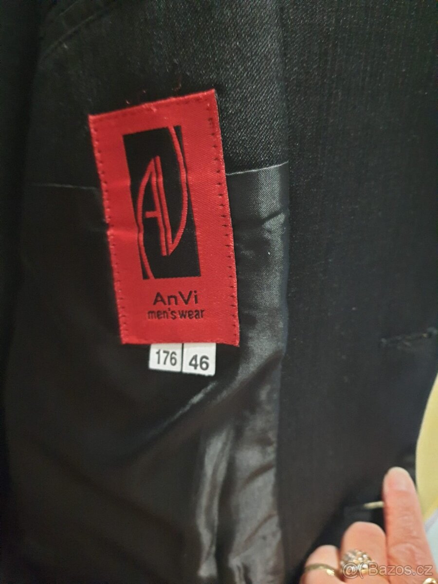 Černý oblek vel.46/176 - 2