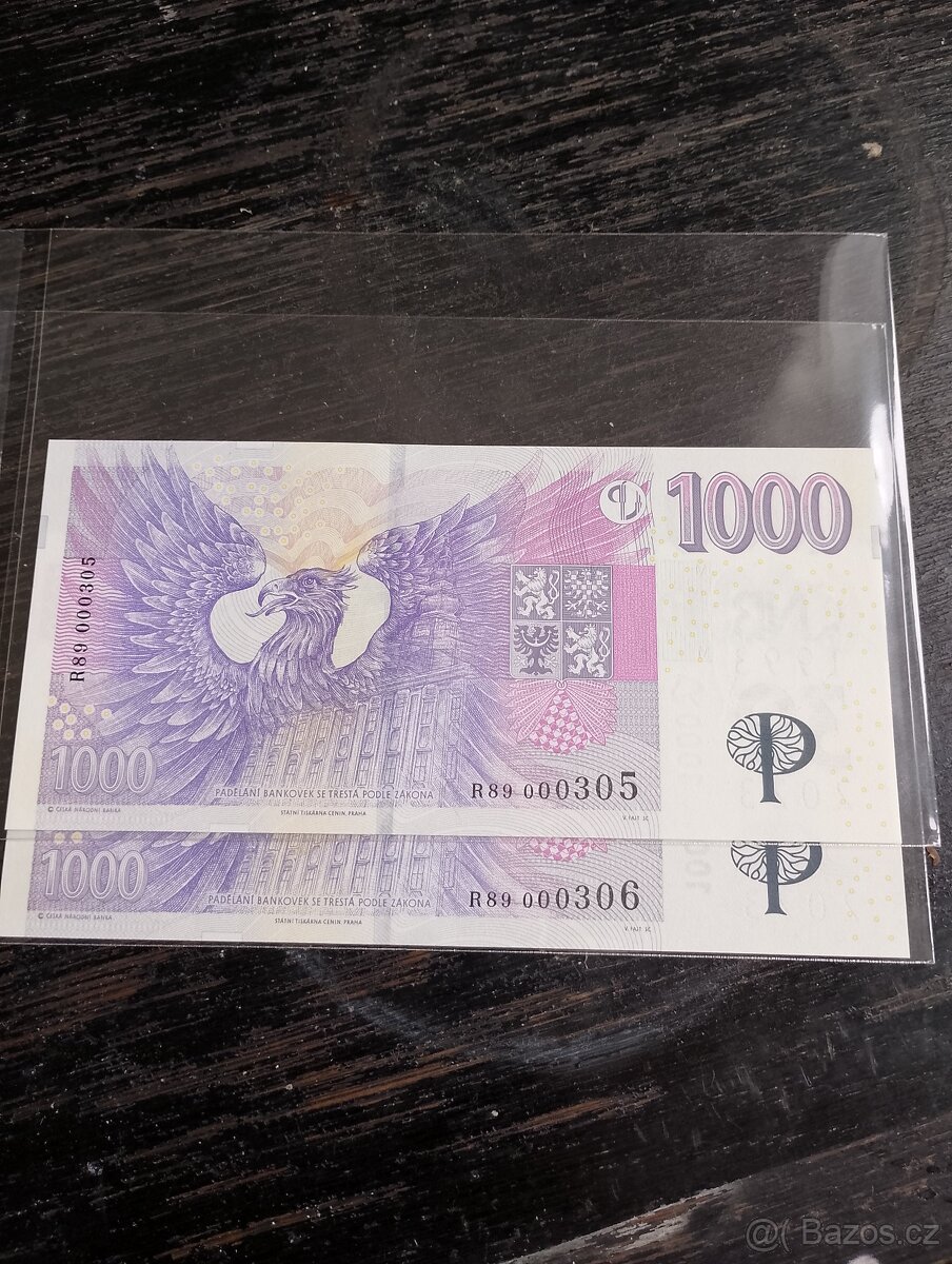 1000kc s přítiskem - 2