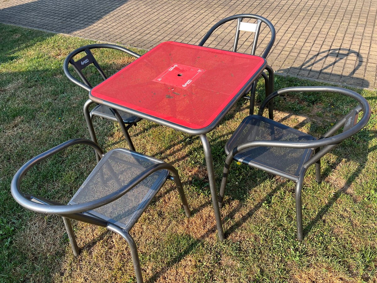 Zahradní kovový set, více kusů - 2