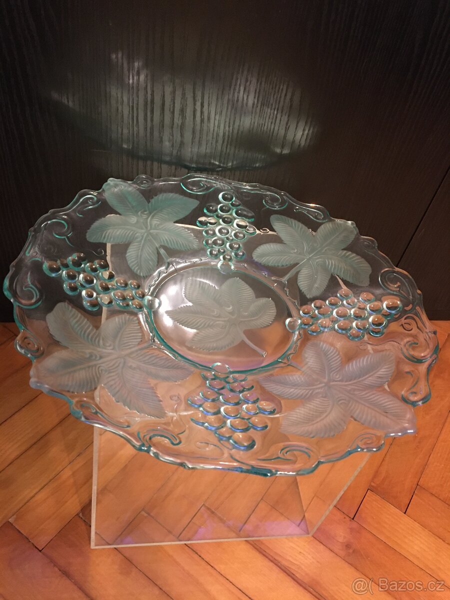 íř -patera retro sklo František Pečený réva - 2