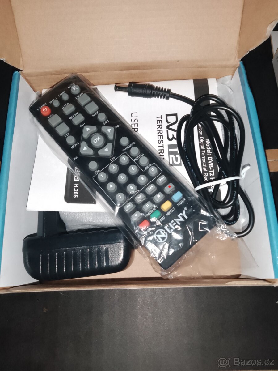 DVB-T2 přijímač / tuner / set top box Leny + scart a kabel - 2