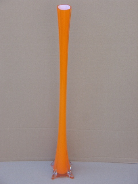 Prodám SKLENĚNOU DEKORAČNÍ VÁZU 80cm - 2