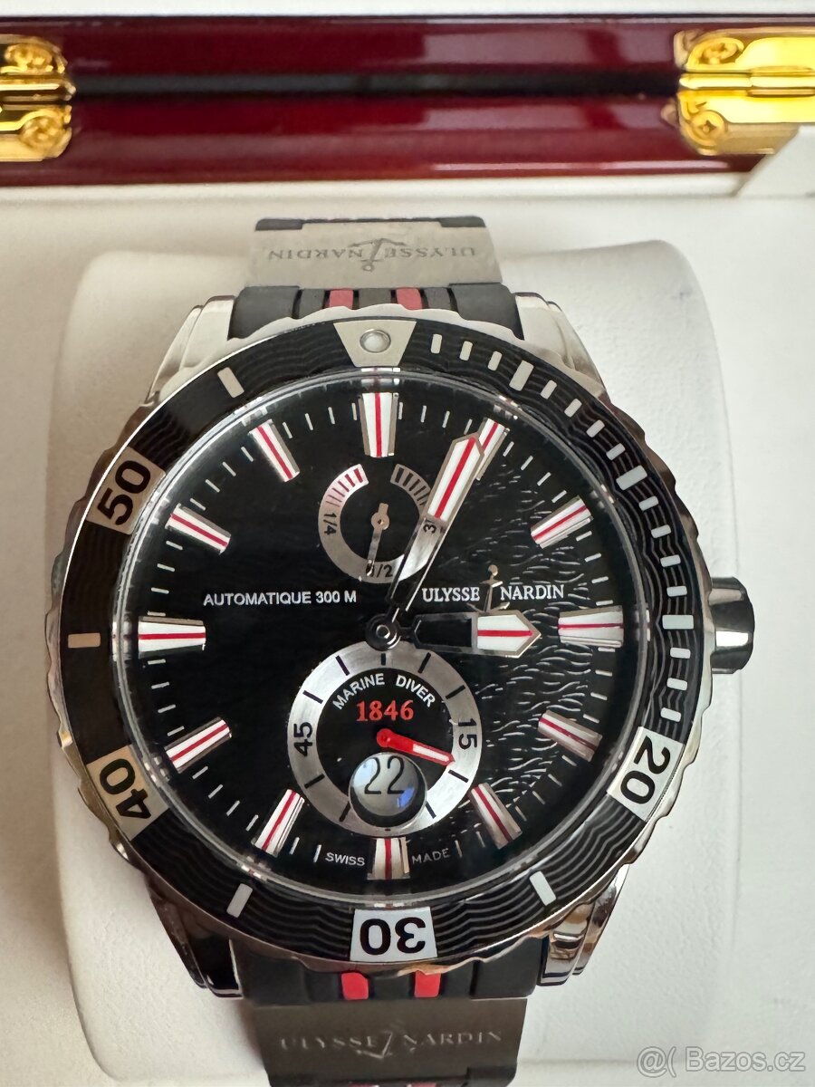 Ulysse Nardin Marine Diver, Chronometr, ocel. náramek+kaučuk - 2