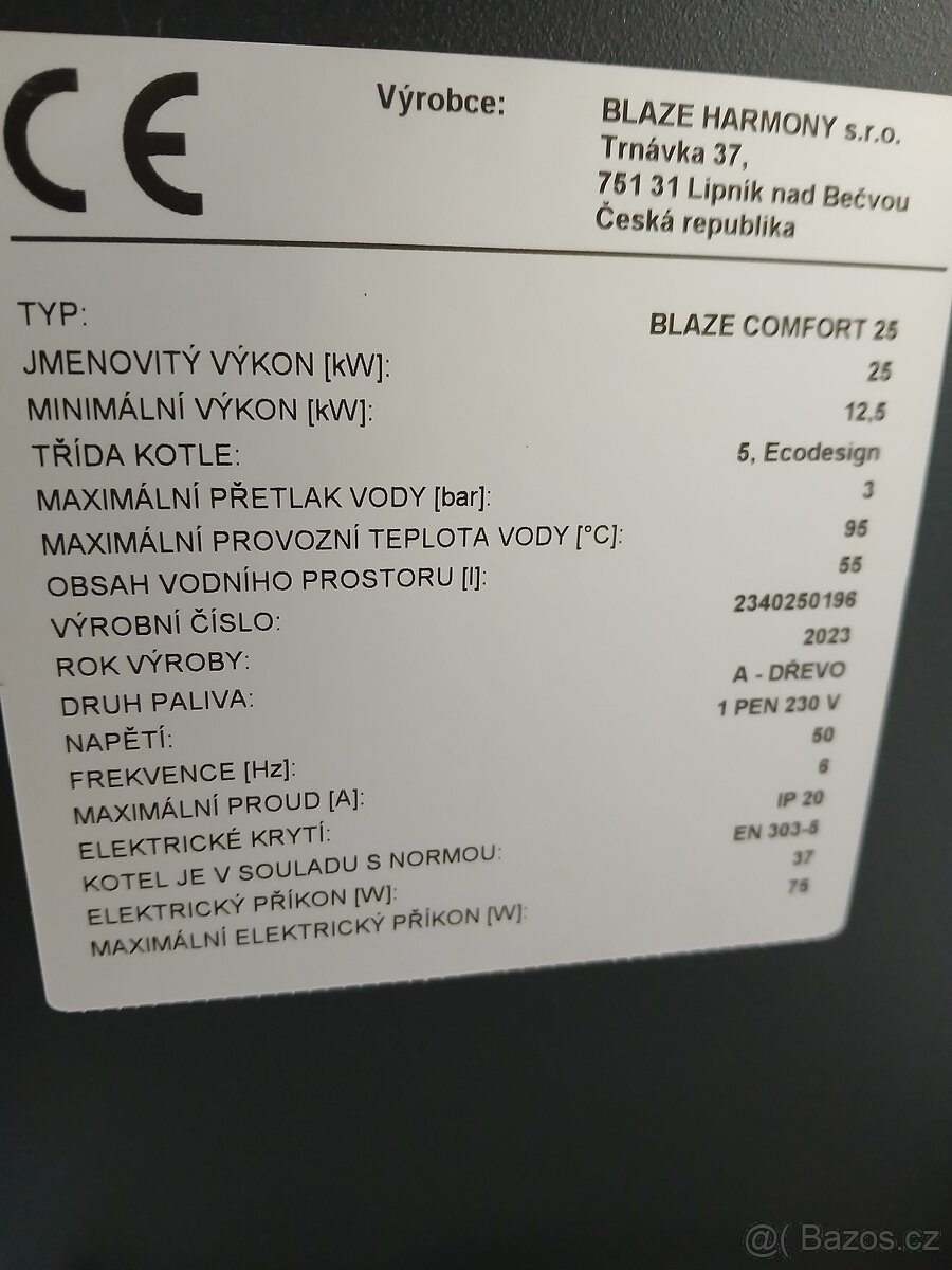 kotel Blaze Comfort 25-860T - 2