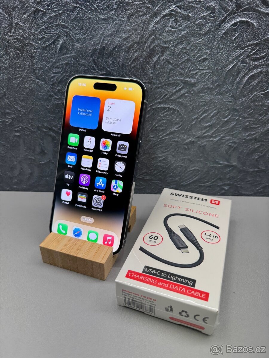 Apple iPhone 14 Pro 128 GB Silver - ZÁRUKA+FAKTURA - 2