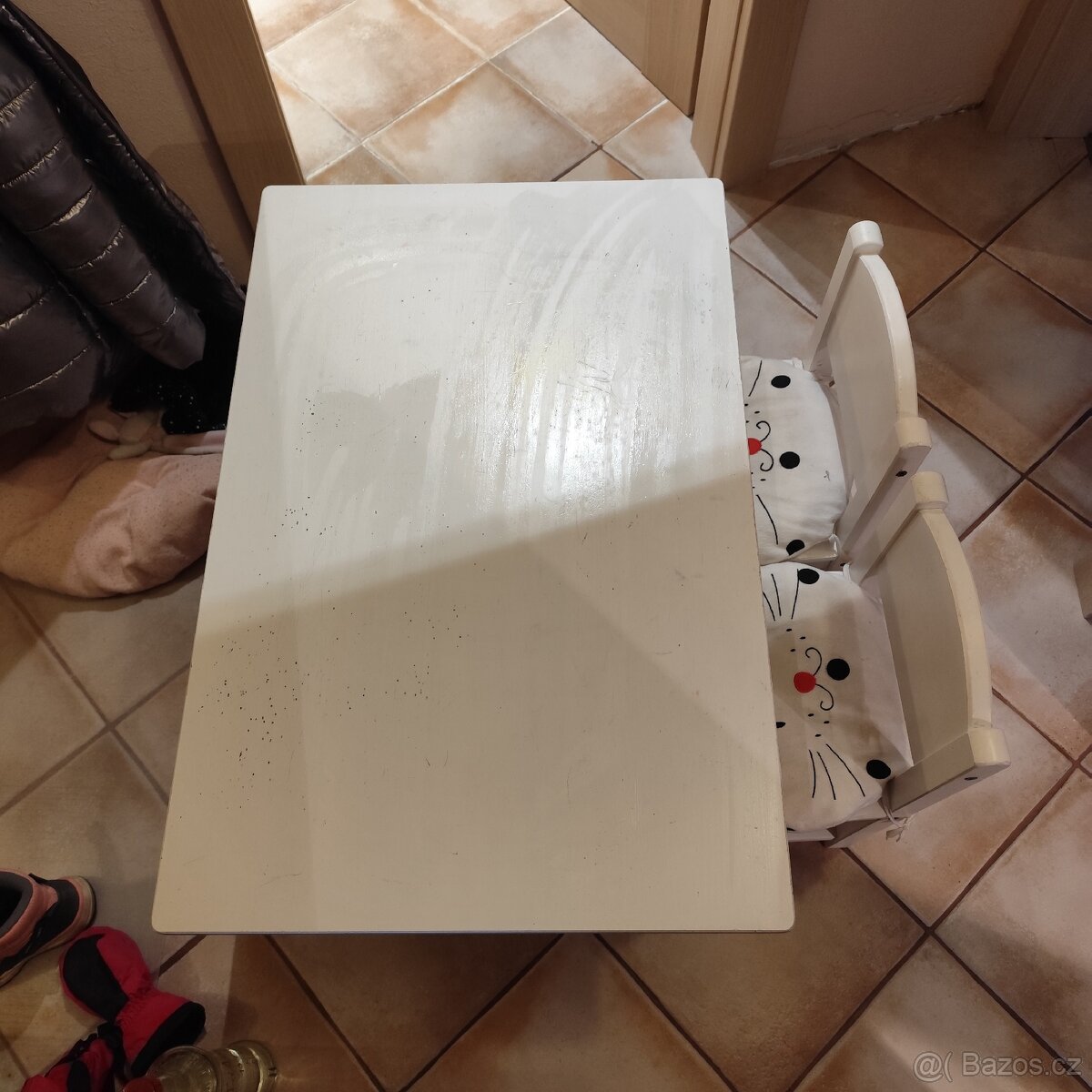 Dětský dřevěný stůl +židle IKEA - 2