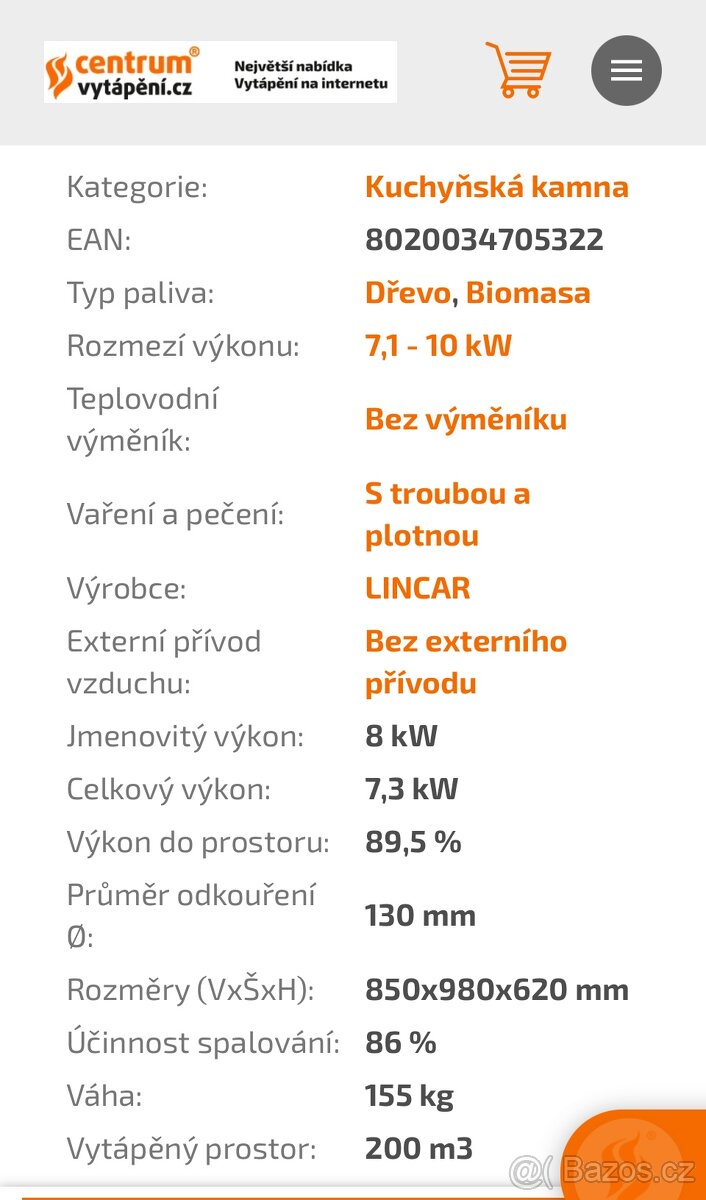 Sporák na tuhá paliva - 2