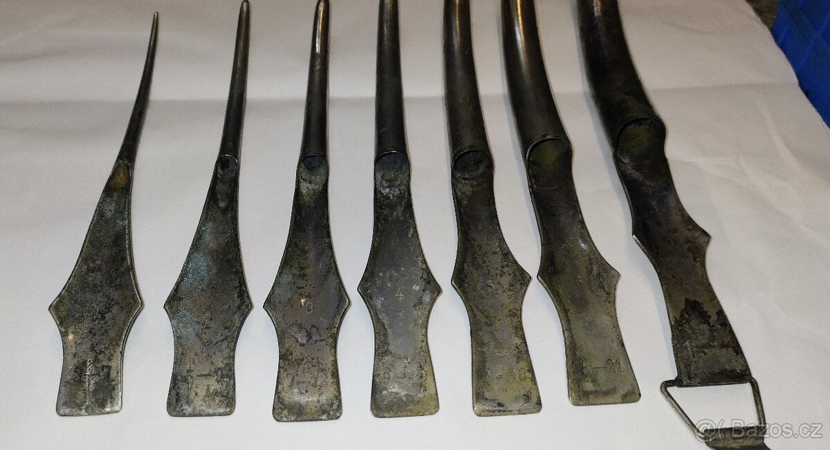 Historická sada dilatátorů - 2