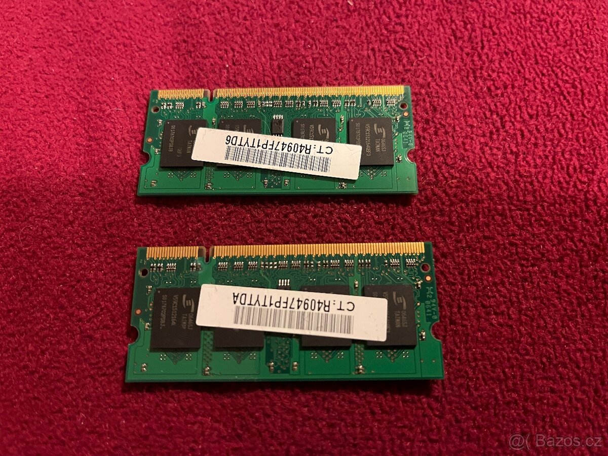 2x 512MB DDR2 RAM SODIMM PC2-5300S - 2